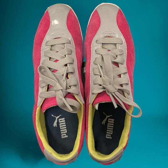 Puma Sneaker Women’s 8.5 Munster Leather Bicycle Toe Sneaker Artsy Hippy Boho - Picture 3 of 7